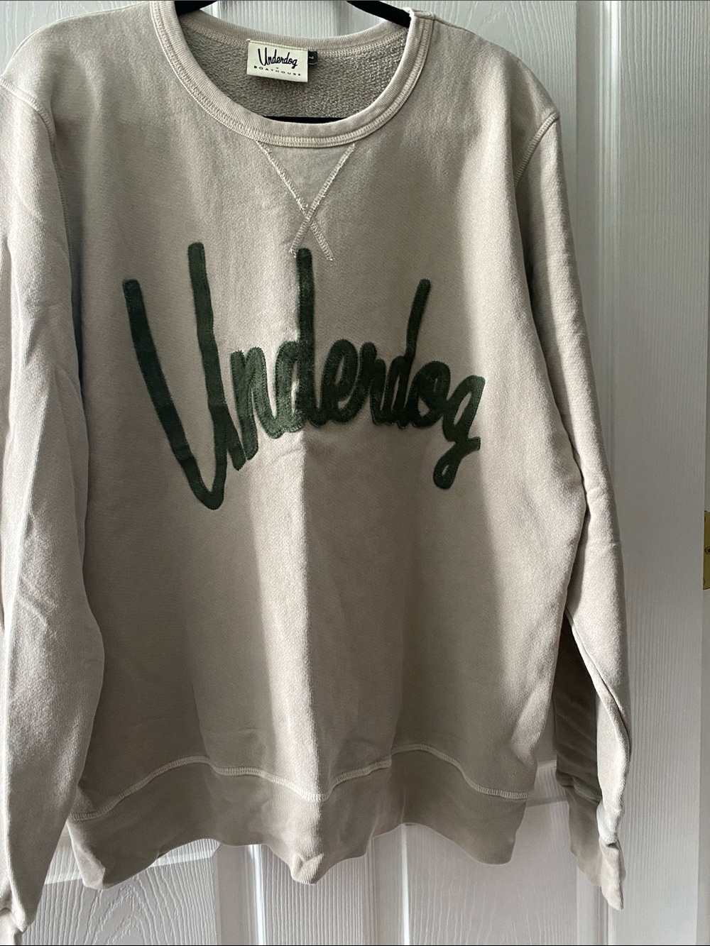Rare Underdog x Boathouse Sports “Underdog” Script Crewneck Sweatshirt L